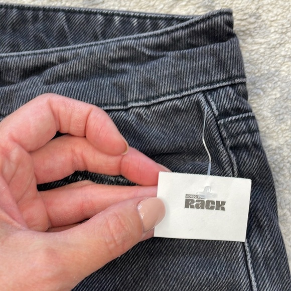 New Paige Sonja Angled Pockets Jeans Black Magnet Distressed Denim Sz 31 - Picture 12 of 14